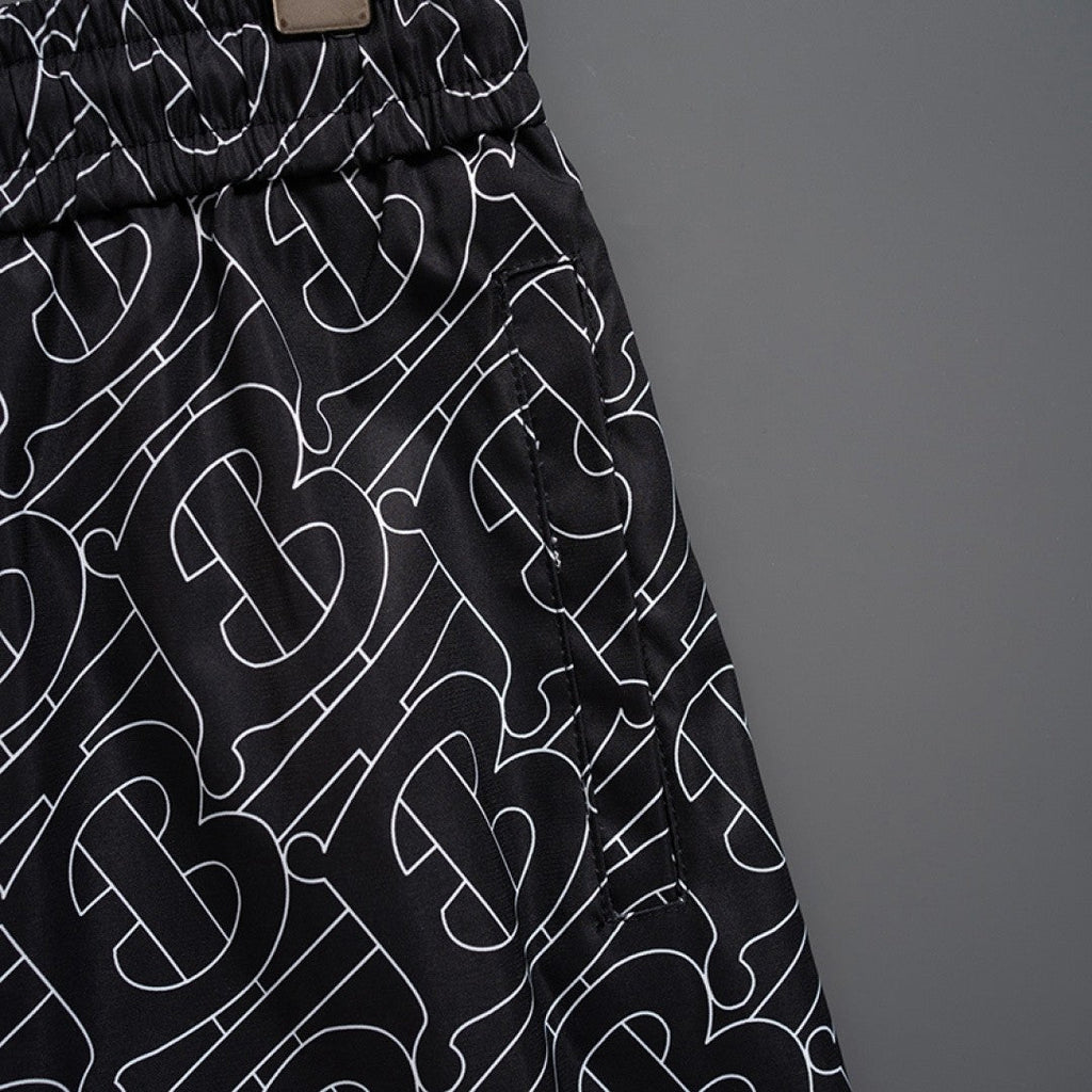 Versace Inspired Men's Ice Silk Quick Dry Beach Shorts, Casual Summer Swim Trunks