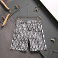 Fendi Inspired Men's FF Monogram Quick-Dry Beach Shorts