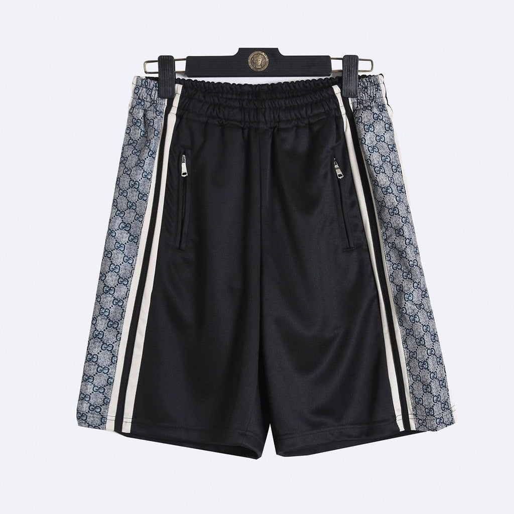 Gucci Inspired GG Snake Print Patchwork Unisex Shorts